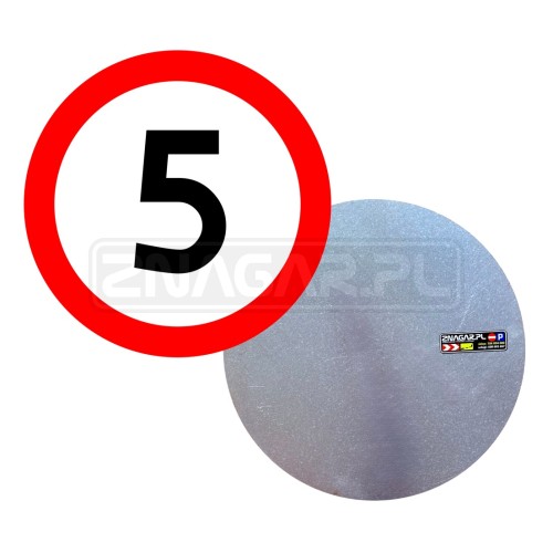 Znak B-33 "Ograniczenie Prędkości" - 400 mm, blacha płaska