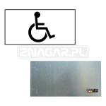 Tabliczka Parkingowa "Dla Osób Niepełnosprawnych" - 600x300 mm, blacha płaska