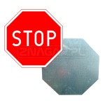 Znak B-20 "STOP" - 400 mm, blacha płaska