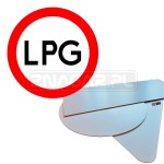 Znak B-1 "Zakaz Ruchu Pojazdów Zasilanych Gazem" - 400 mm, PCV