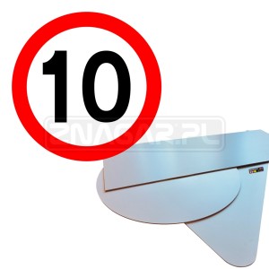 Znak B-33 "Ograniczenie Prędkości" - 400 mm, PCV