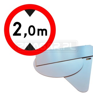 Znak B-16 "Ograniczenie Wysokości" - 400 mm, PCV