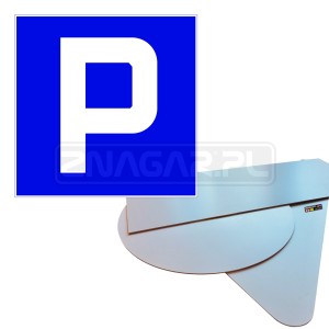 Znak D-18 "Parking" - 400x400 mm, PCV