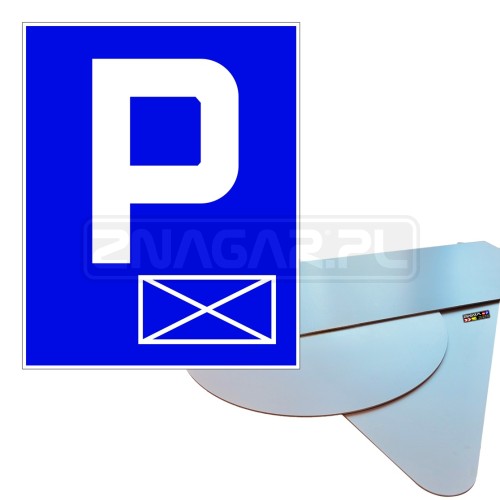 Znak D-18a "Miejsce Zastrzeżone" - 400x400 mm, PCV