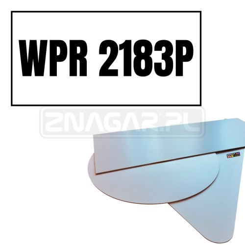 Tabliczka Parkingowa "Numer Rejestracyjny" - 600x300 mm, PCV