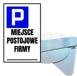 Tabliczka "Miejsce Firmowe" - 400x250 mm, PCV