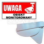 Tabliczka "Obiekt Monitorowany" - 600x300 mm, PCV