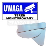 Tabliczka "Teren Monitorowany" - 600x300 mm, PCV