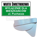 Tabliczka "Wiata Śmietnikowa" - 600x300 mm, PCV