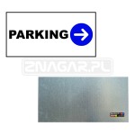 Tabliczka kierująca "Do Parkingu" - 600x300 mm, blacha płaska
