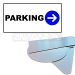 Tabliczka kierująca "Do Parkingu" - 600x300 mm, PCV