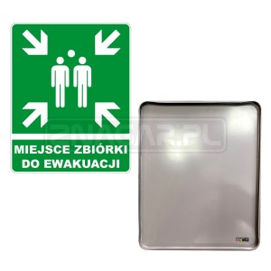 Tabliczka "Miejsce zbiórki do ewakuacji" - 400x500 mm