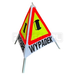 Znak składany - A-34 UWAGA WYPADEK