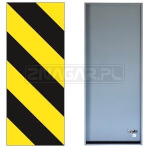 Znak U-9a, tablica oznaczenia skrajni drogowej - 500x1250 mm, II gen.