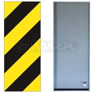 Znak U-9b, tablica oznaczenia skrajni drogowej - 500x1250 mm, II gen.