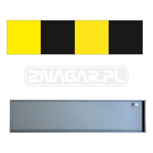 Znak U-9c, tablica oznaczenia skrajni drogowej - 1200x300 mm, I gen.
