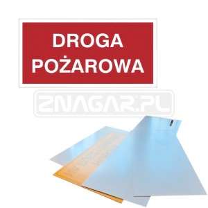 Tabliczka "Droga Pożarowa" - 400x200 mm