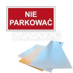 Tabliczka "Nie Parkować" - 400x200 mm