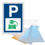 Tabliczka "Parking dla samochodów elektrycznych" - 400x600 mm