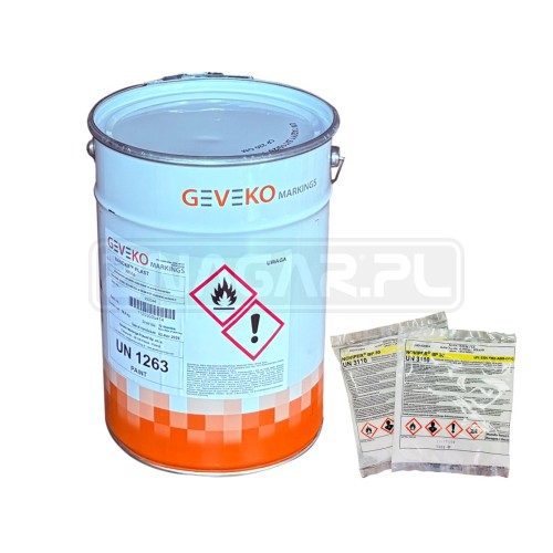 Masa Chemoutwardzalna do Poziomego Oznakowania Dróg - Bandax Plast, Geveko - Biała 16 kg