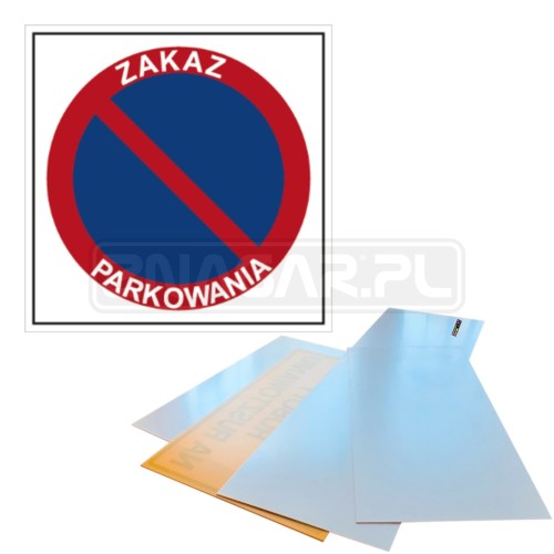 Tabliczka "Zakaz parkowania" - 330x330 mm