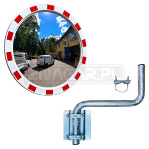 Zestaw lustro drogowe U-18a 800 + wysięgnik ścienny regulowany