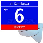 Tablica adresowa MSI - 450x350 mm, PCV