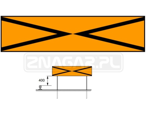 Wskaźnik W29 1600x400 mm odblaskowy