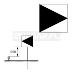 Wskaźnik W15 600x600 mm odblaskowy 