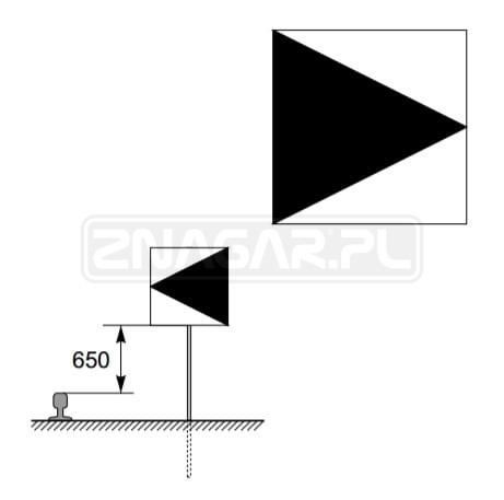 Wskaźnik W15 600x600 mm odblaskowy 