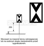 Wskaźnik W1 niski 480x750 mm odblaskowy