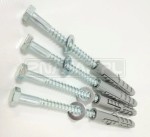 Komplet kołków montażowych do blokad parkingowych