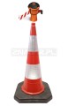 Pachołek 100 cm + nakładka SKIPPER z taśmą biało-czerwoną #1