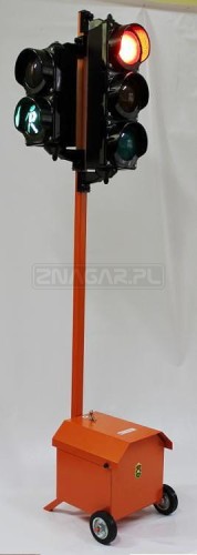 Sygnalizator 3/2-komorowy dla ruchu kołowego-pieszego - mini miasteczko