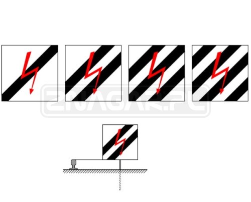 Wskaźnik W11b niski 750x750 mm odblaskowy