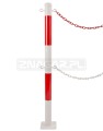 U-12b - słupek łańcuchowy, na podstawie - 110cm, śr.60,3mm #1