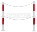 U-12b - słupek łańcuchowy, na podstawie - 110cm, śr.60,3mm #3