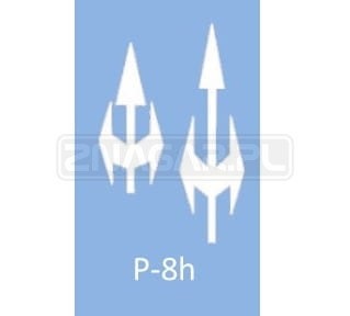 Strzałka biała P-8h - termoznak 
