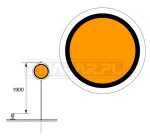 Sygnał DO 600 mm odblaskowy