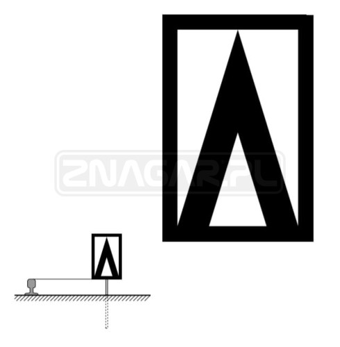 Wskaźnik W9 400x600 mm odblaskowy