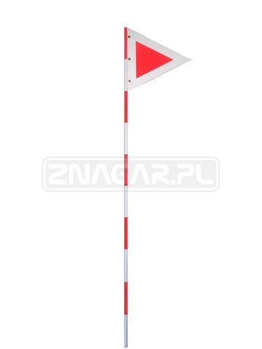 Wskaźnik kolejowy zejścia z toru - chorągiewka
