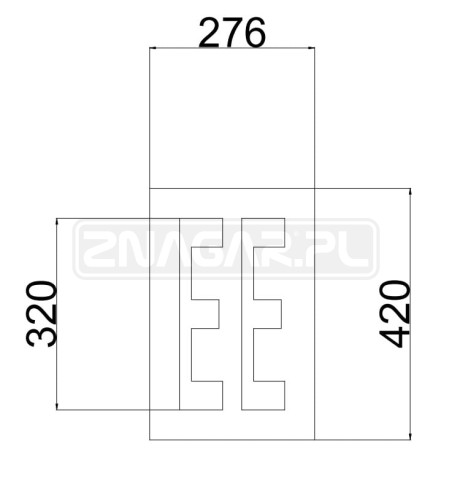 Szablon malarski Stanowisko Ładowania EE