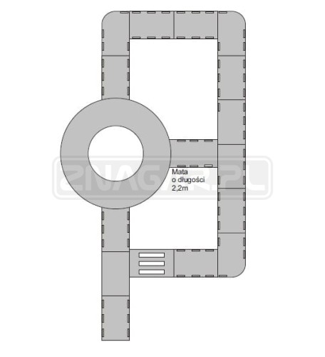 Komplet mat - miasteczko rowerowe ok. 9x15 m