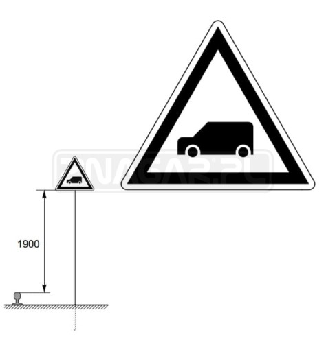 Wskaźnik W6a 700 mm odblaskowy