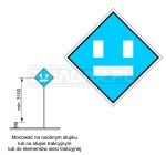 Wskaźnik We8a 480x480 mm odblaskowy