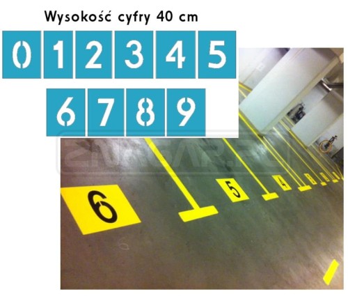 Szablon malarski CYFRY 0-9