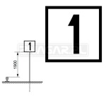 Wskaźnik W27 500x500 mm odblaskowy 