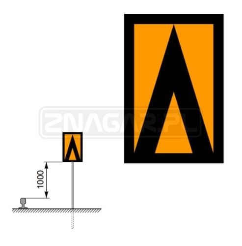 Wskaźnik W14 400x600 mm odblaskowy