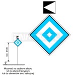 Wskaźnik We4c 480x480+200x200 mm odblaskowy
