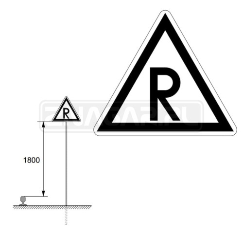 Wskaźnik W7 700 mm odblaskowy